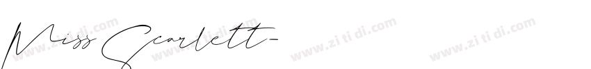 Miss Scarlett字体转换